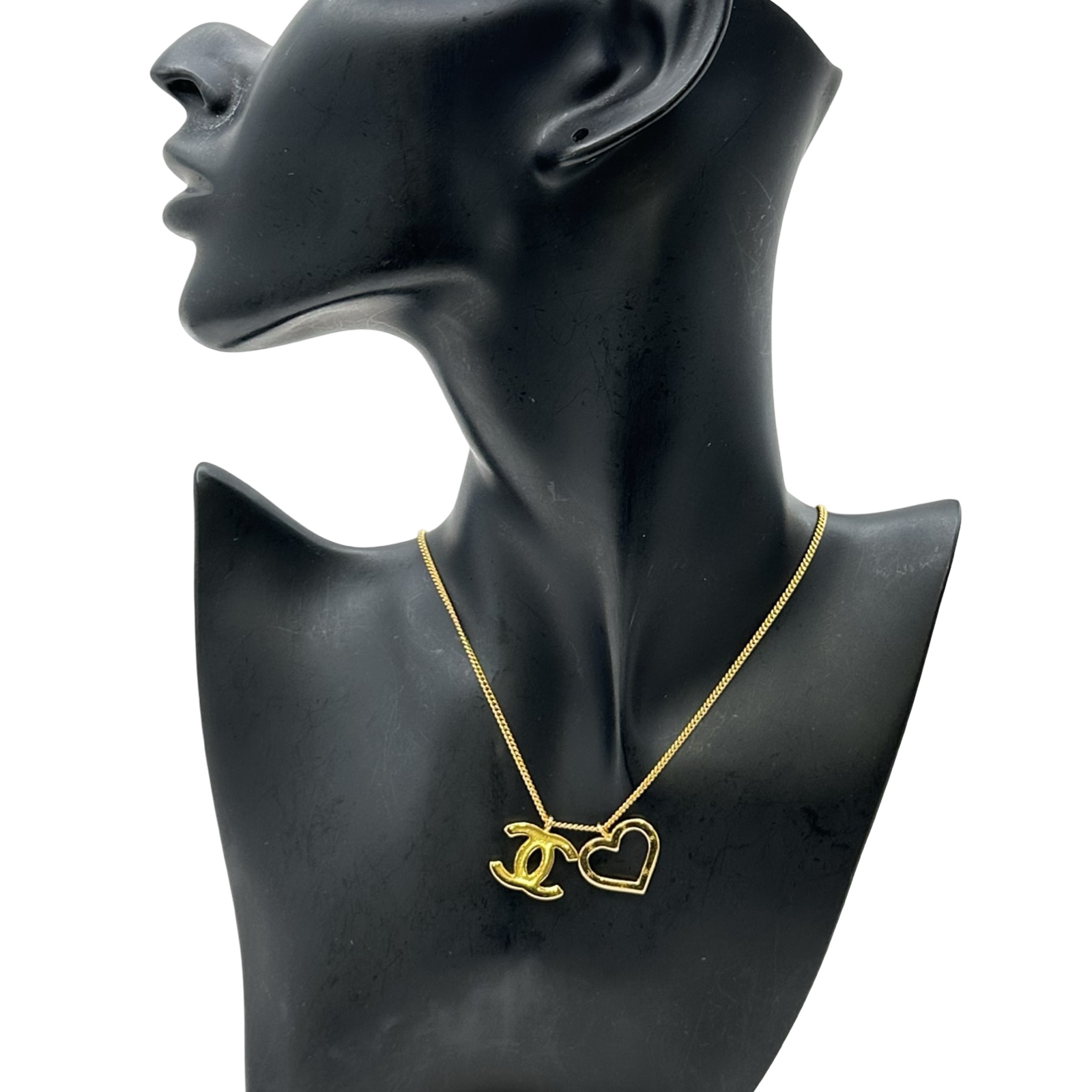 シャネル CHANEL ココマーク ハートネックレス ネックレス - Used B