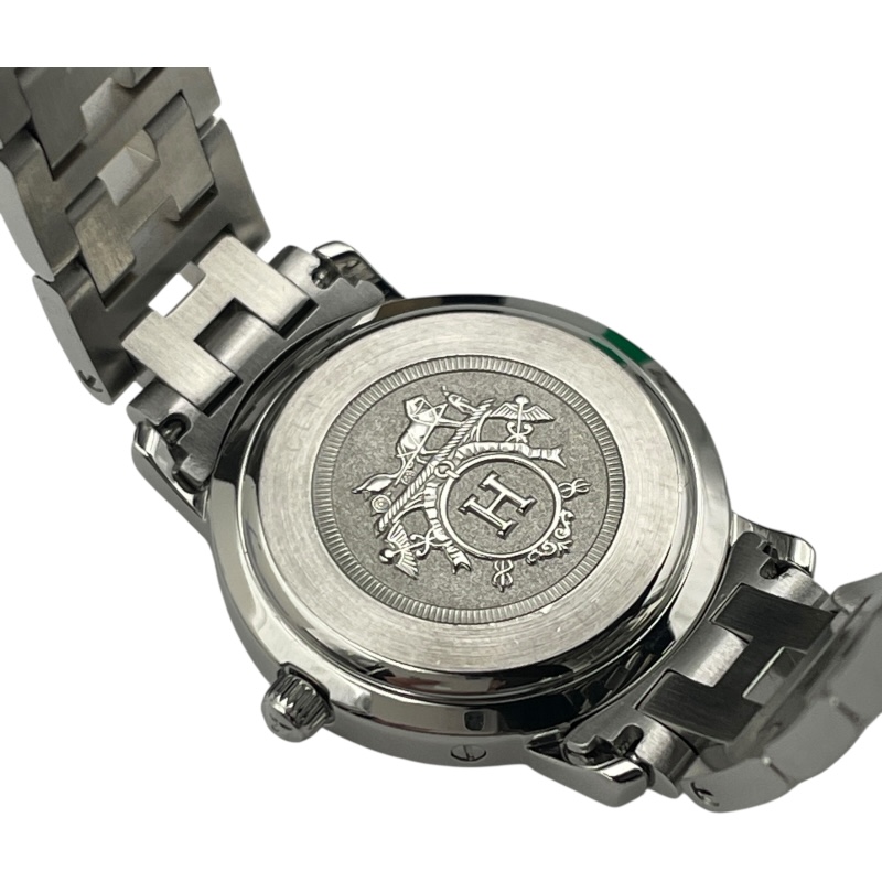 【CL4.220】HERMES ’エルメス 時計’クリッパー ブラック☆極美品☆ エルメス クリッパー CL4.220 ブラック レディース 時計 【中古