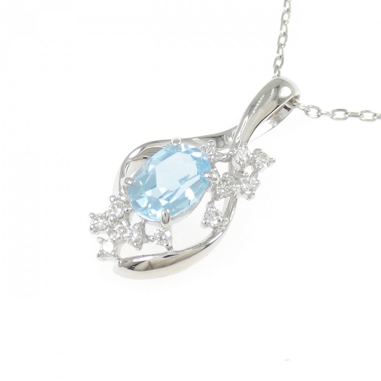 PT900/PT850 ブルートパーズ ネックレス 1.15CT - Used A (270-004-346 