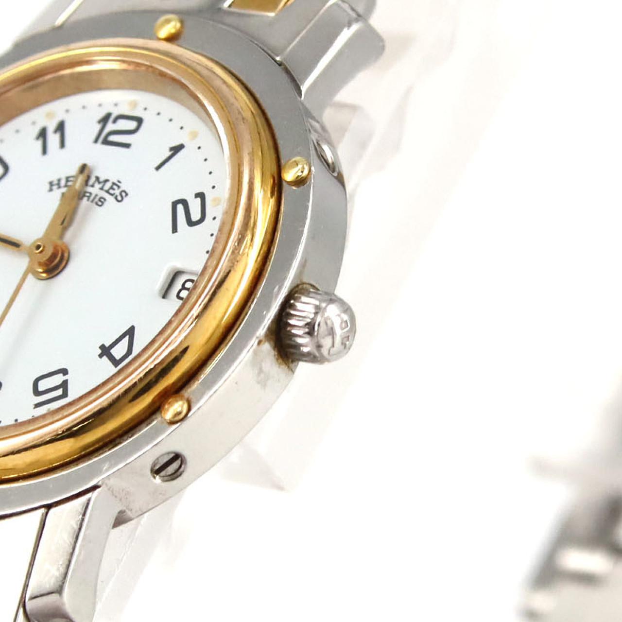 ノーメンテナンス還元価格】エルメス クリッパー コンビ CL3.240 SSxGP 