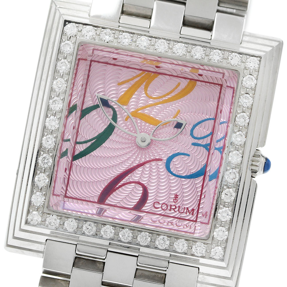 コルム CORUM 138.341.47 ピラミッド ダイヤベゼル クォーツ レディース 良品 _942748 CORUM（コルム） CORUM 138.341.47 ピラミッド ダイヤベゼル クォーツ