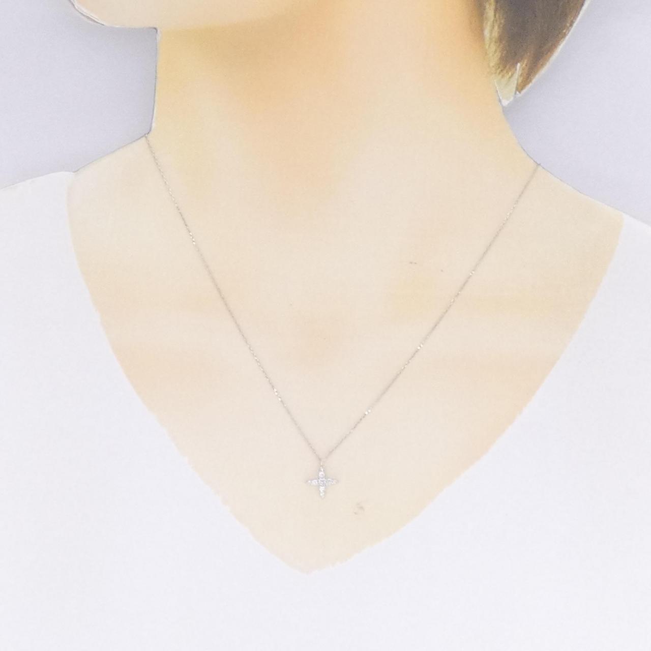 リメイク】PT ダイヤモンド ネックレス 0.15CT - 未使用品 (270-003 