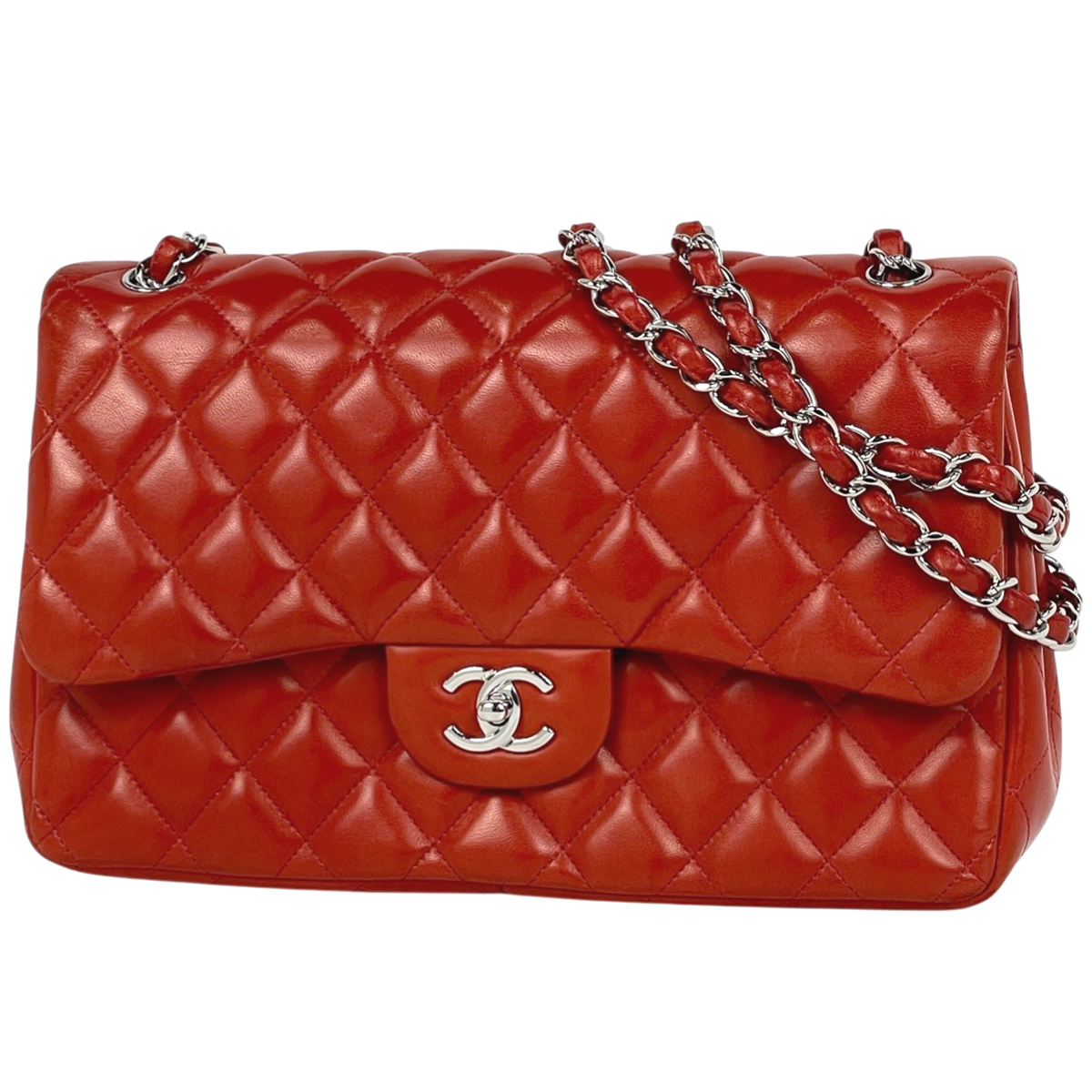 シャネル CHANEL デカ マトラッセ Wフラップ チェーン ショルダー 
