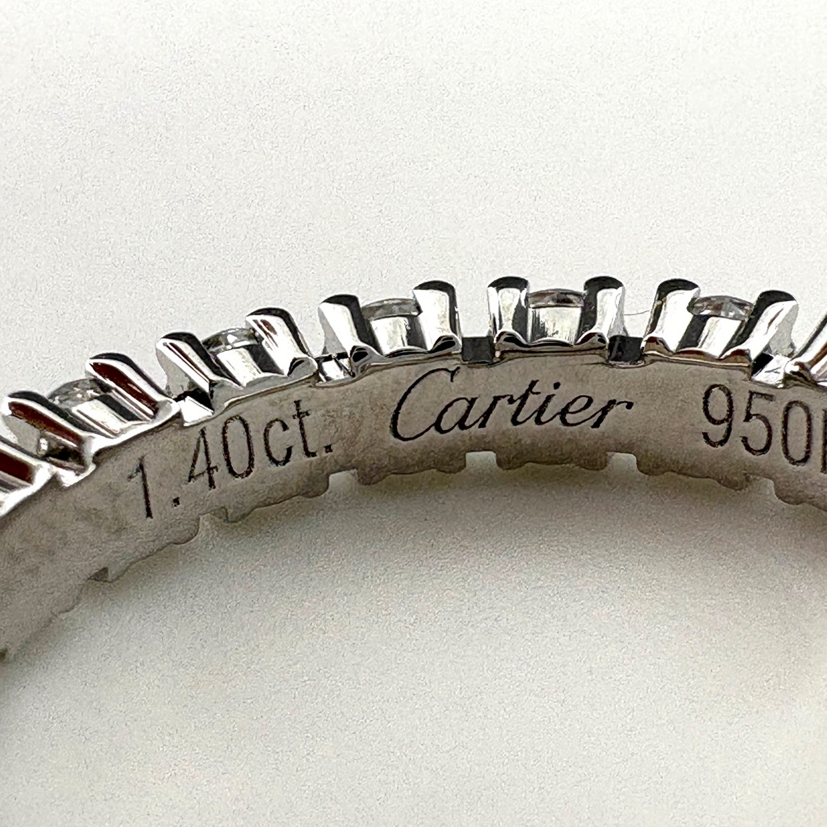 カルティエ CARTIER デスティネ リング プラチナ 指輪 メレダイヤ