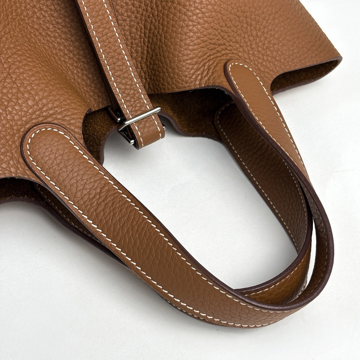 エルメス HERMES ピコタンロックPM ハンドバッグ トゴ ゴールド Z