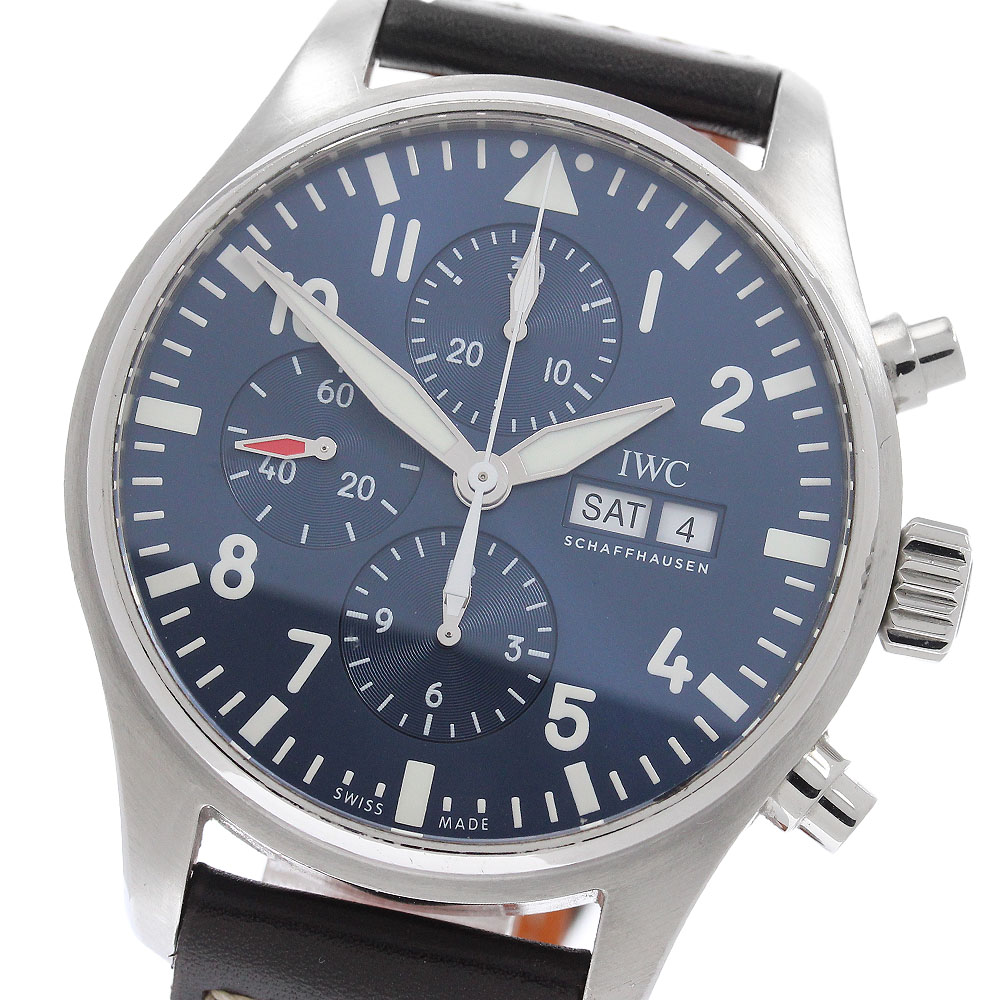 IWC IWC SCHAFFHAUSEN IW377714 パイロットウォッチ プティ プランス デイデイト クロノグラフ 自動巻き メンズ 保証書付き_968442 IWC IWC SCHAFFHAUSEN IW377714 パイロットウォッチ プティ プランス