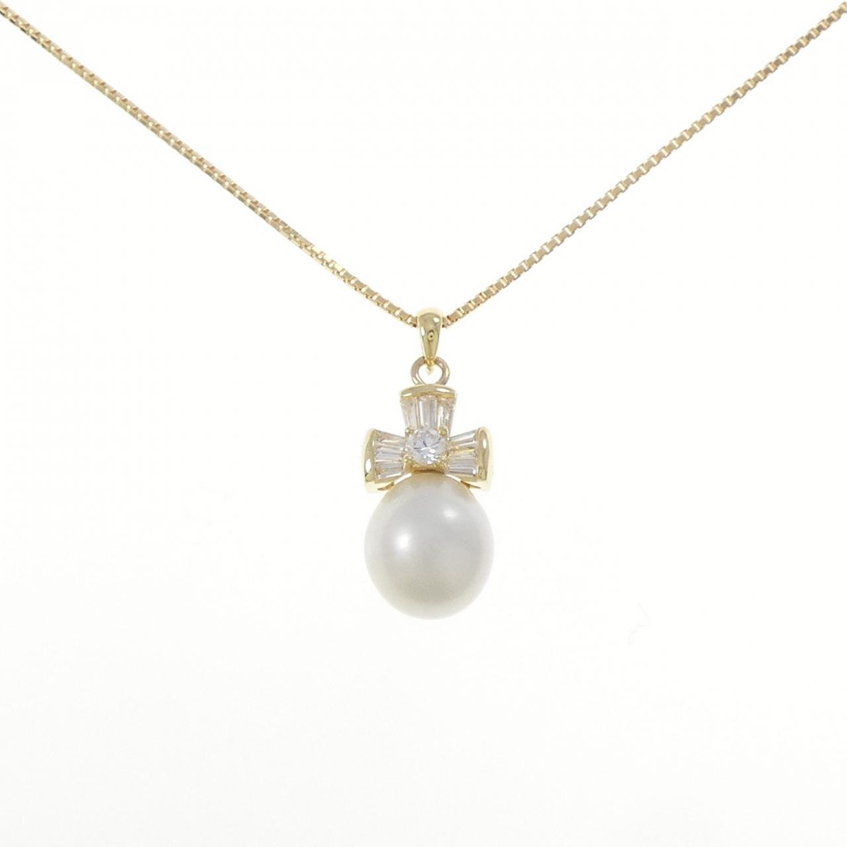 も*も様 ミキモト白蝶パールネックレス18金クラスプ MIKIMOTO - ミキモト 白蝶パール ネックレスの通販 by KOMEHYO ONLINE