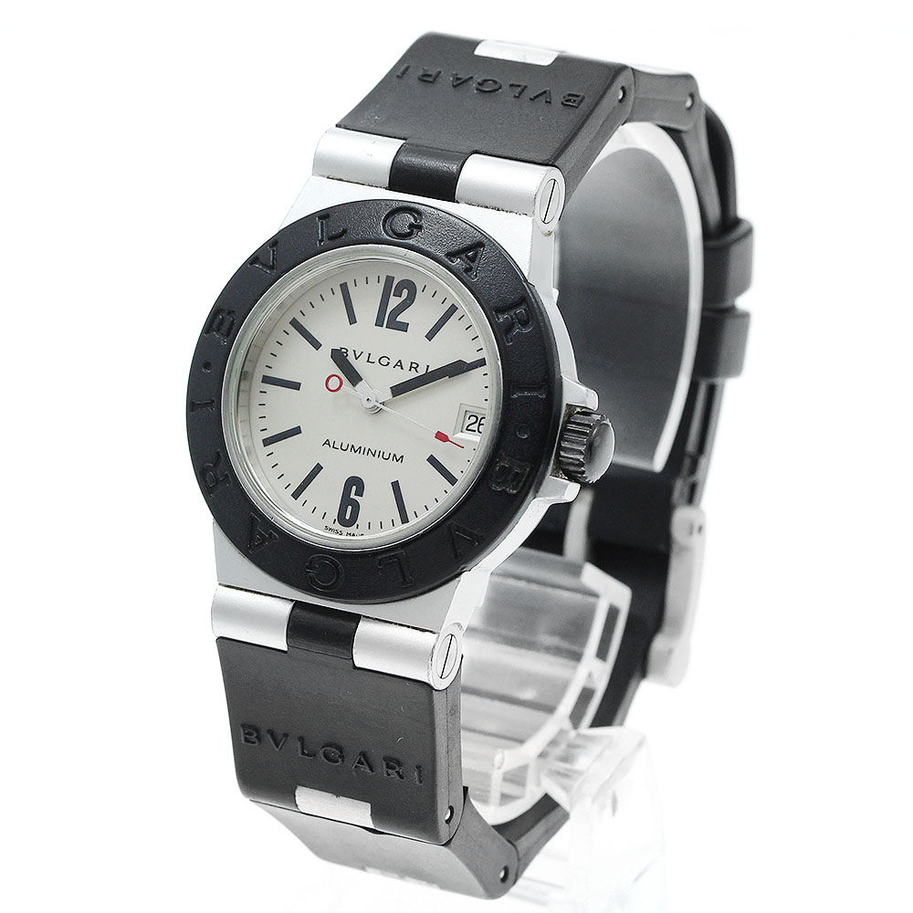 ブルガリ BVLGARI AL32A アルミニウム デイト クォーツ ボーイズ