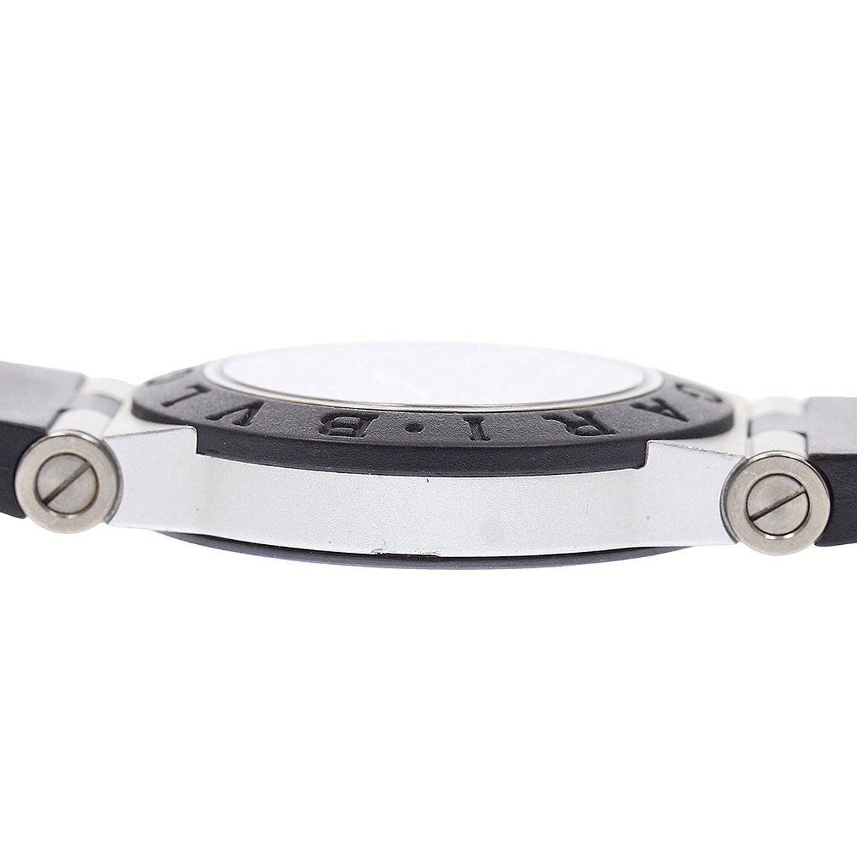 ブルガリ BVLGARI AL32TA アルミニウム デイト クォーツ ボーイズ 良品