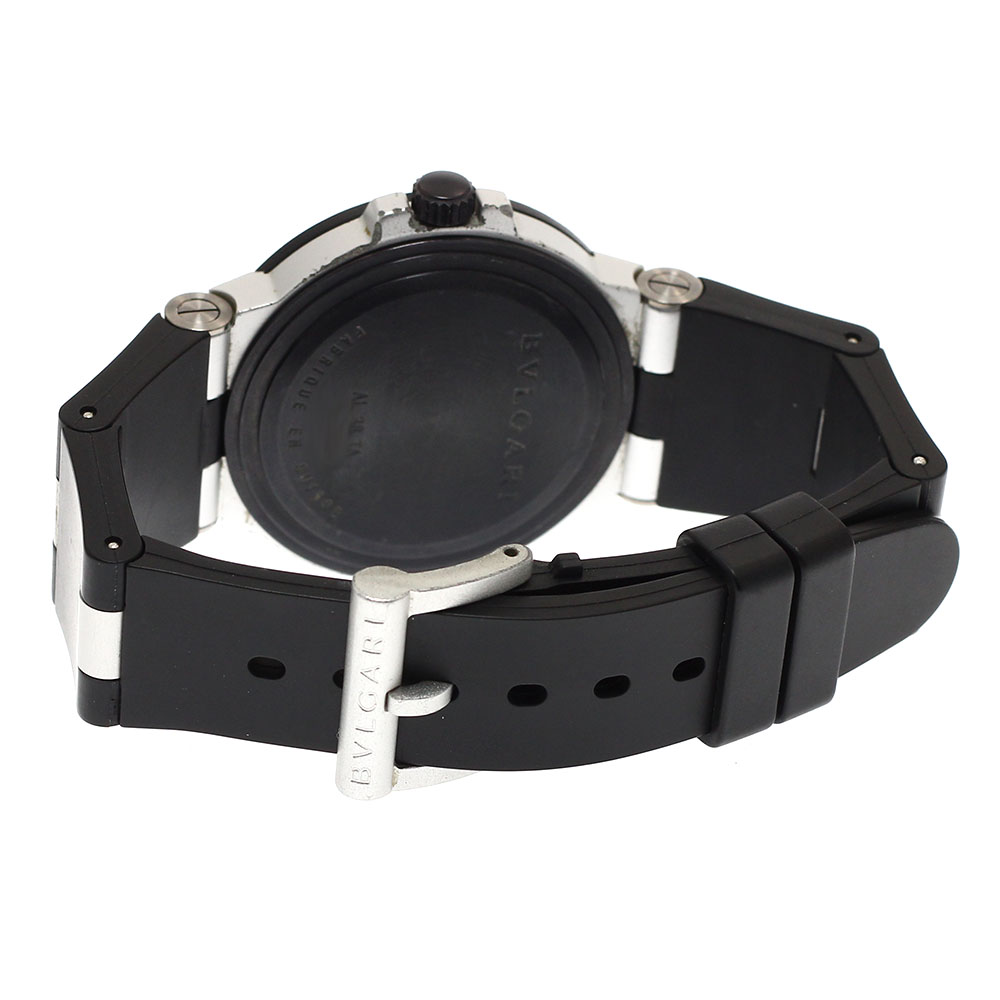 美品　ブルガリ　アルミニウム　AL38TA 自動巻 ブルガリ BVLGARI AL38TA アルミニウム デイト 自動巻き メンズ