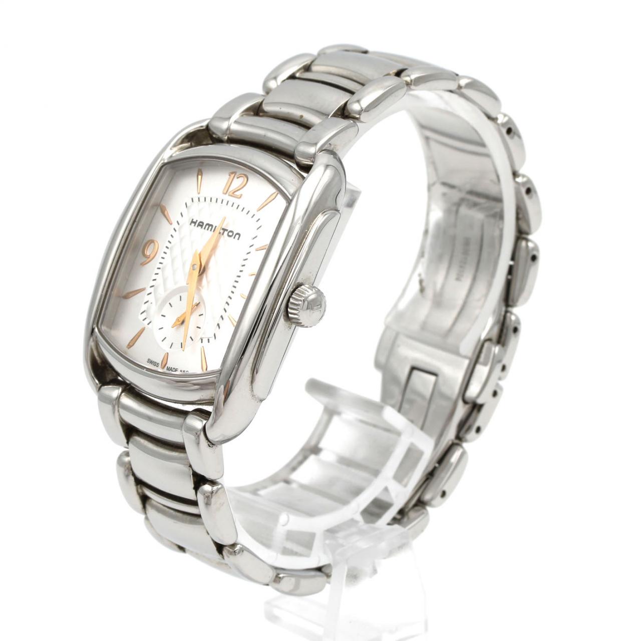 【新品電池 稼働】HAMILTON バグリー H124510 クォーツ スモセコ ハミルトン バグリー H124510 SS クォーツ - Used A (230-000-503-1305