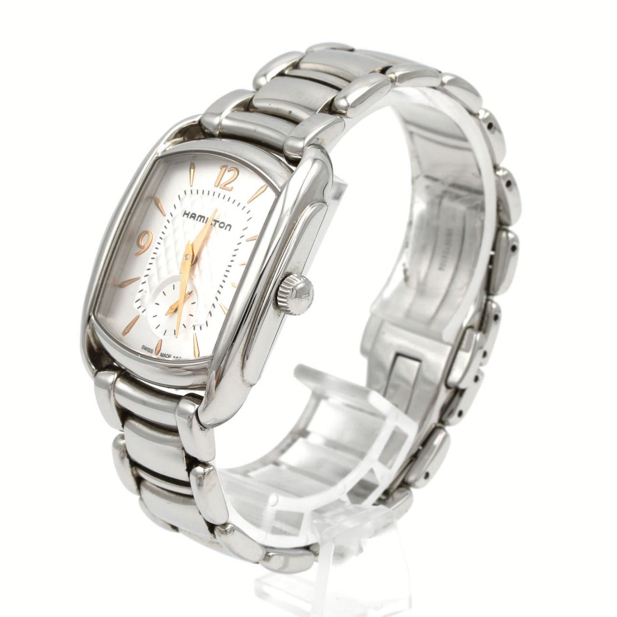 【新品電池 稼働】HAMILTON バグリー H124510 クォーツ スモセコ ハミルトン バグリー H124510 SS クォーツ - Used A (230-000-503-1305