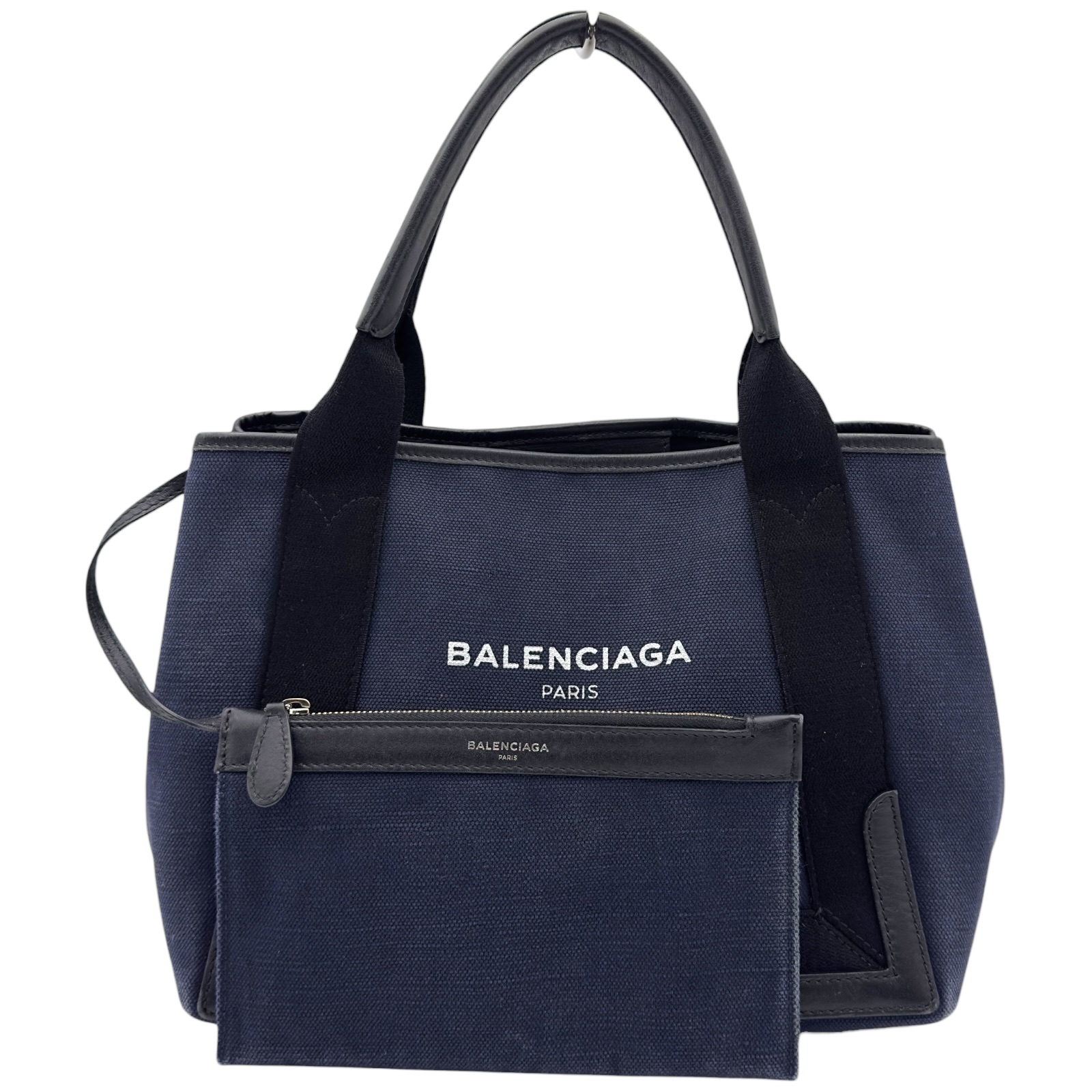 バレンシアガ BALENCIAGA ネイビーカバス S 339933 ハンドバッグ