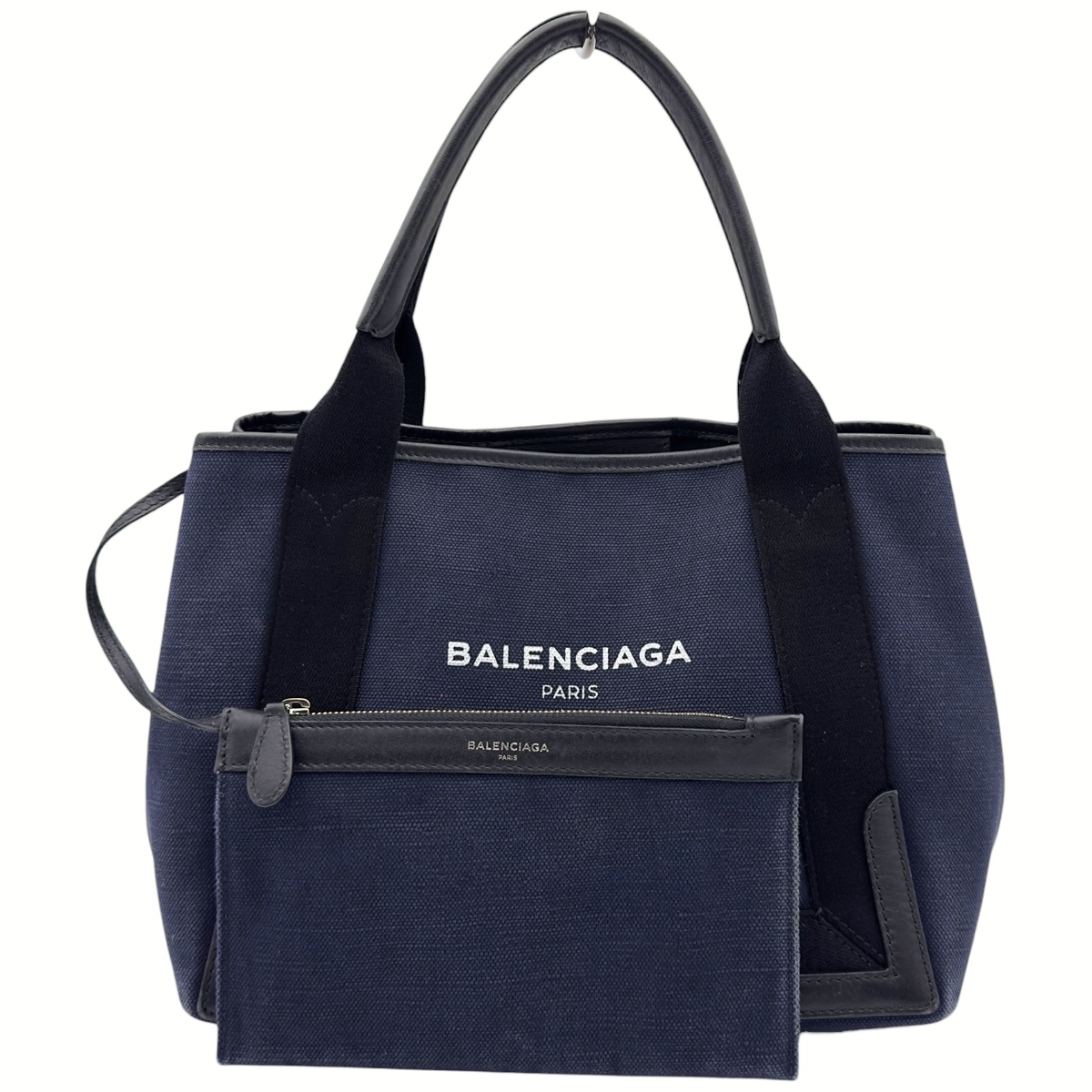 バレンシアガ BALENCIAGA ネイビーカバス S 339933 ハンドバッグ