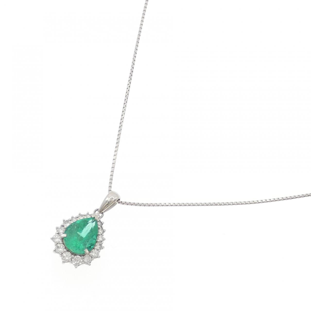 PT900/PT850 エメラルド ネックレス 2.65CT - Used B (270-004-307 