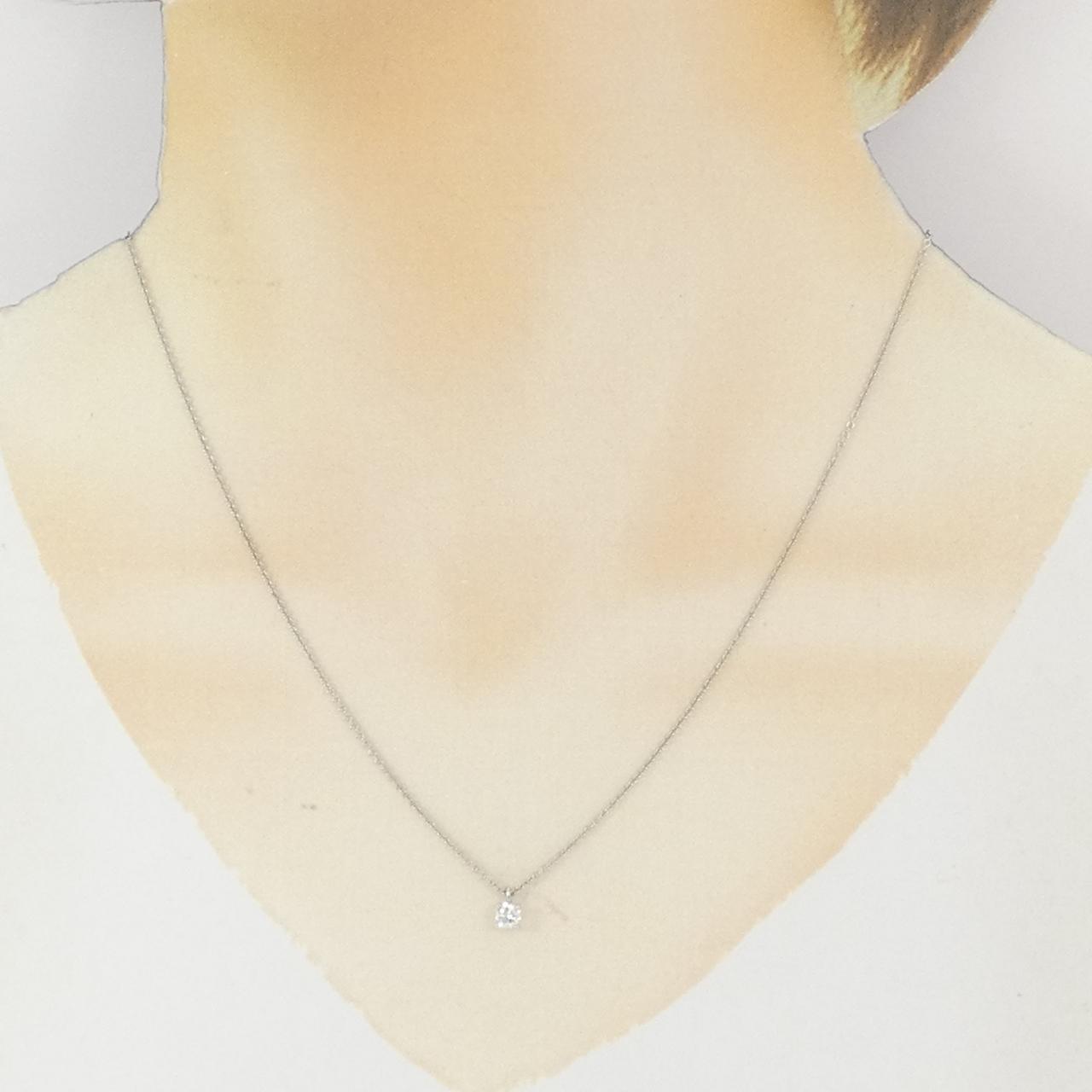 ティファニー ソリティア ネックレス 0.18CT I SI1 3EXT - Used A (230