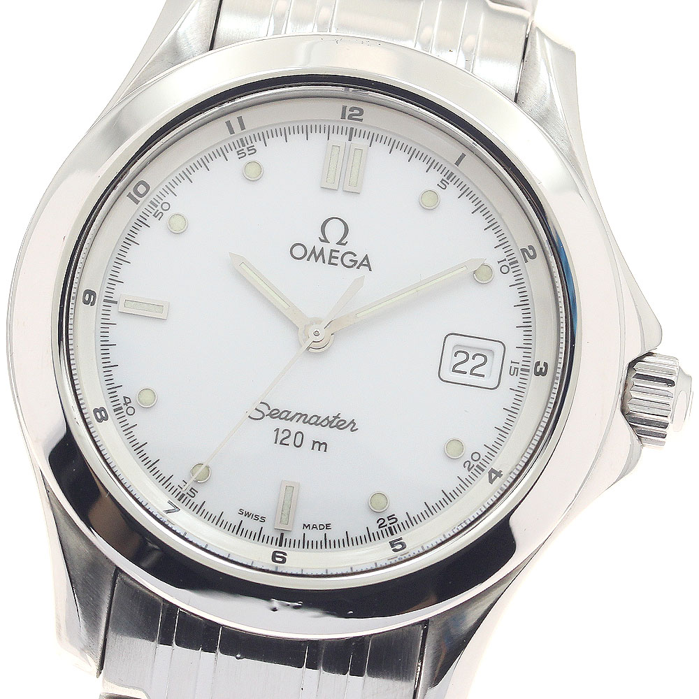 オメガ OMEGA 2571.31 シーマスター120 デイト クォーツ レディース 良品 _938610 OMEGA - オメガ OMEGA 2571.31 シーマスター120 デイト クォーツ