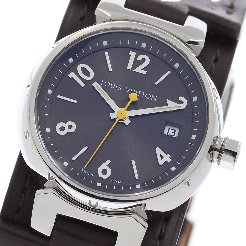 ルイ・ヴィトン LOUIS VUITTON Q1211 タンブール デイト クォーツ