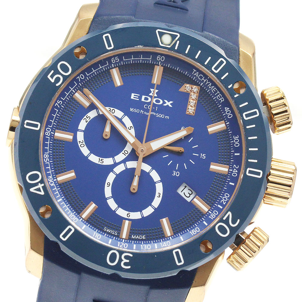 エドックス EDOX 10109 デルフィン オリジナル クロノグラフ デイト