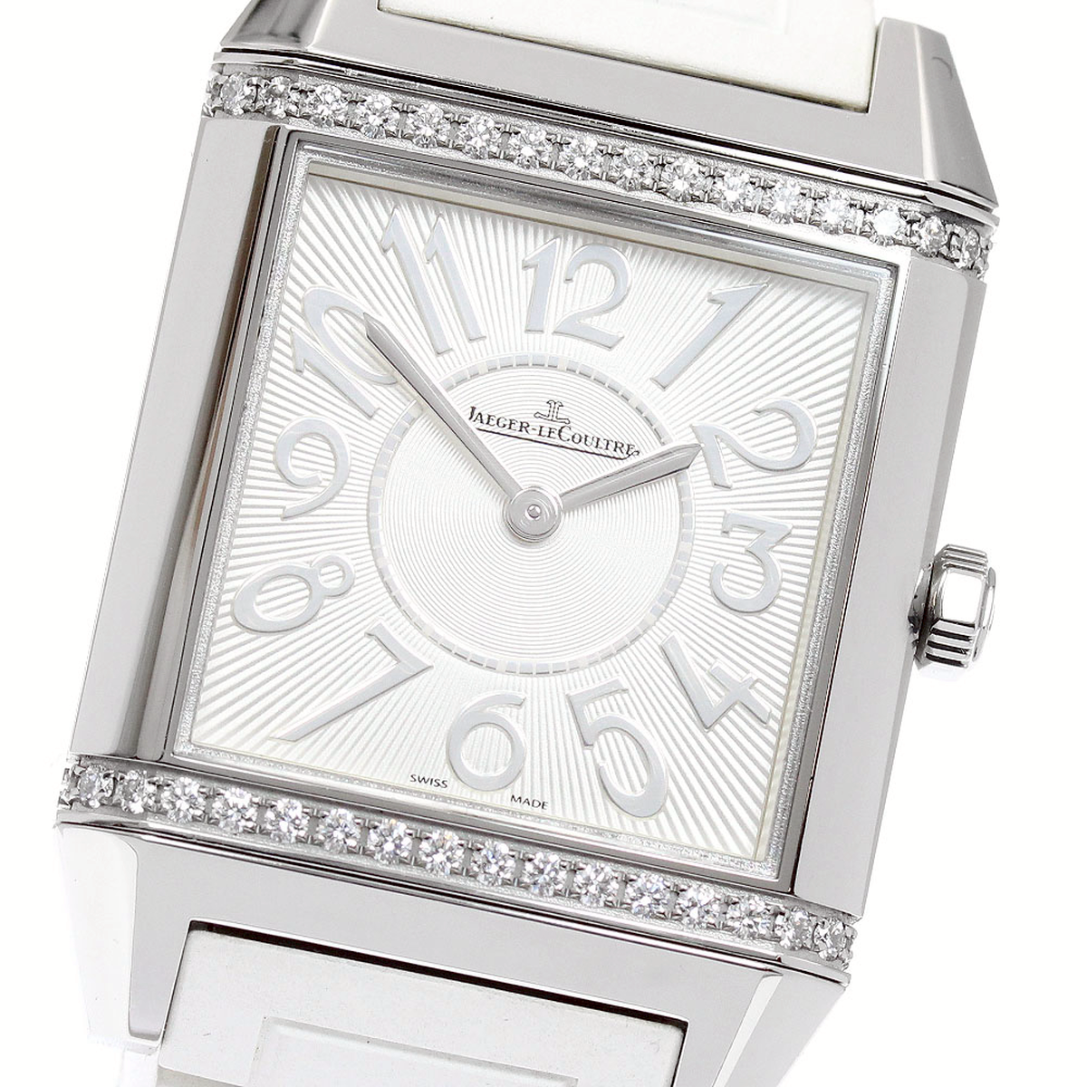 ジャガー・ルクルト JAEGER-LECOULTRE Q7038720 レベルソ スクアドラ ダイヤベゼル クォーツ レディース 美品 _950636 Jaeger-LeCoultre - ジャガー・ルクルト JAEGER-LECOULTRE Q7038720