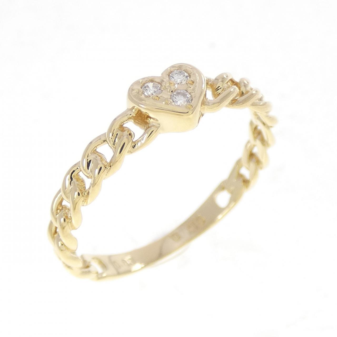 K18YG ハート ダイヤモンド リング 0.03CT - Used A (230-000-510-2098 