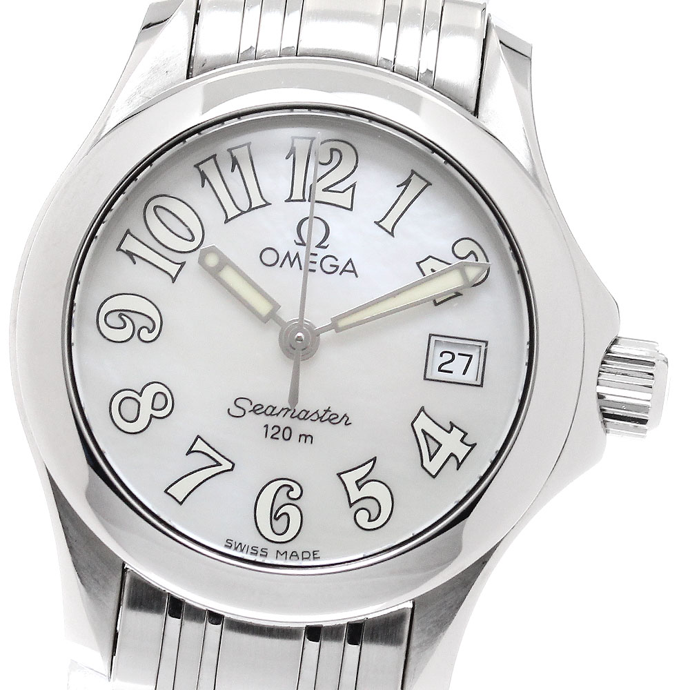 オメガ OMEGA 2571.31 シーマスター120 デイト クォーツ レディース 良品 _938610 オメガ OMEGA 2571.31 シーマスター120 デイト クォーツ レディース