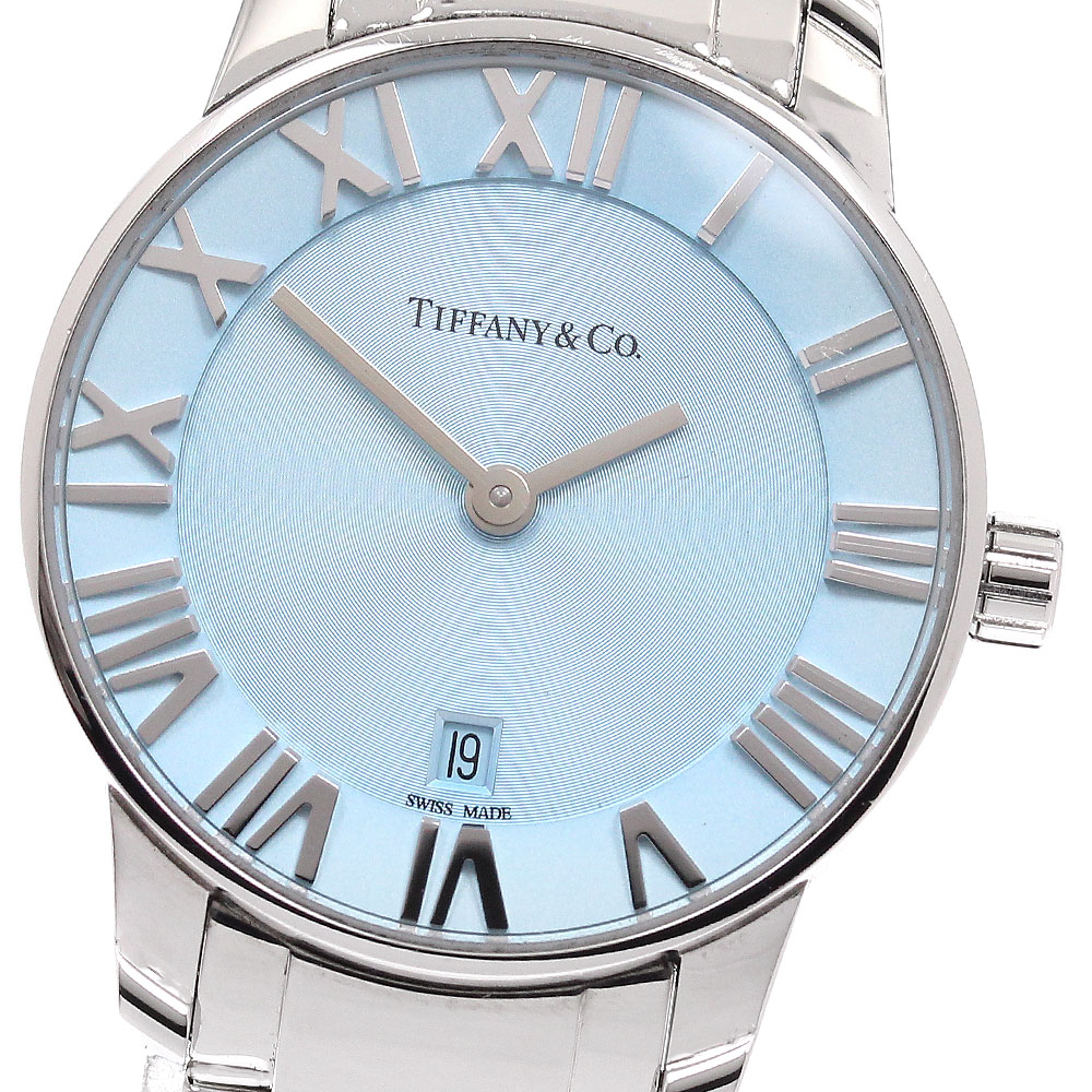 ティファニー TIFFANY&amp;Co. アトラス 2ハンド K18PG ダイヤベゼル ダイヤインデックス クォーツ レディース 美品 _945548 TIFFANY&Co.（ティファニー） アトラス 2ハンド 24ミリ K18PG ダイヤ