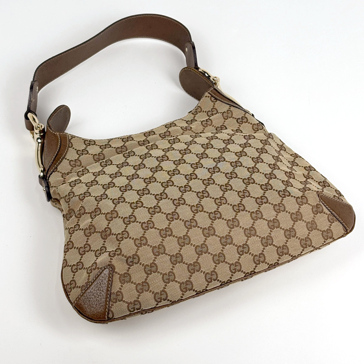 グッチ GUCCI ショルダーバッグ GG柄 ホースビット GGキャンバス