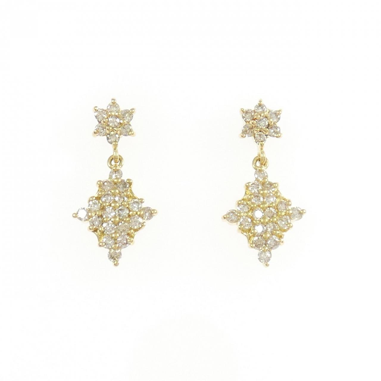 K18YGダイヤモンドピアス K18YG ダイヤモンド ピアス 0.16ct — セルビーオンラインストア