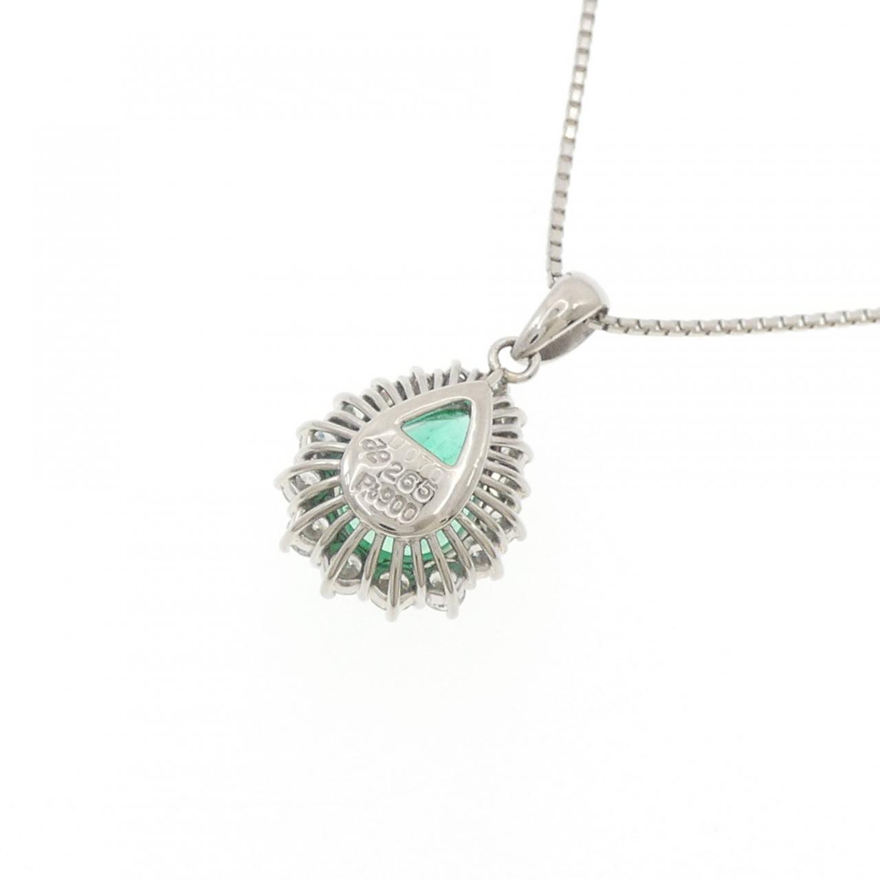 PT900/PT850 エメラルド ネックレス 2.65CT - Used B (270-004-307 