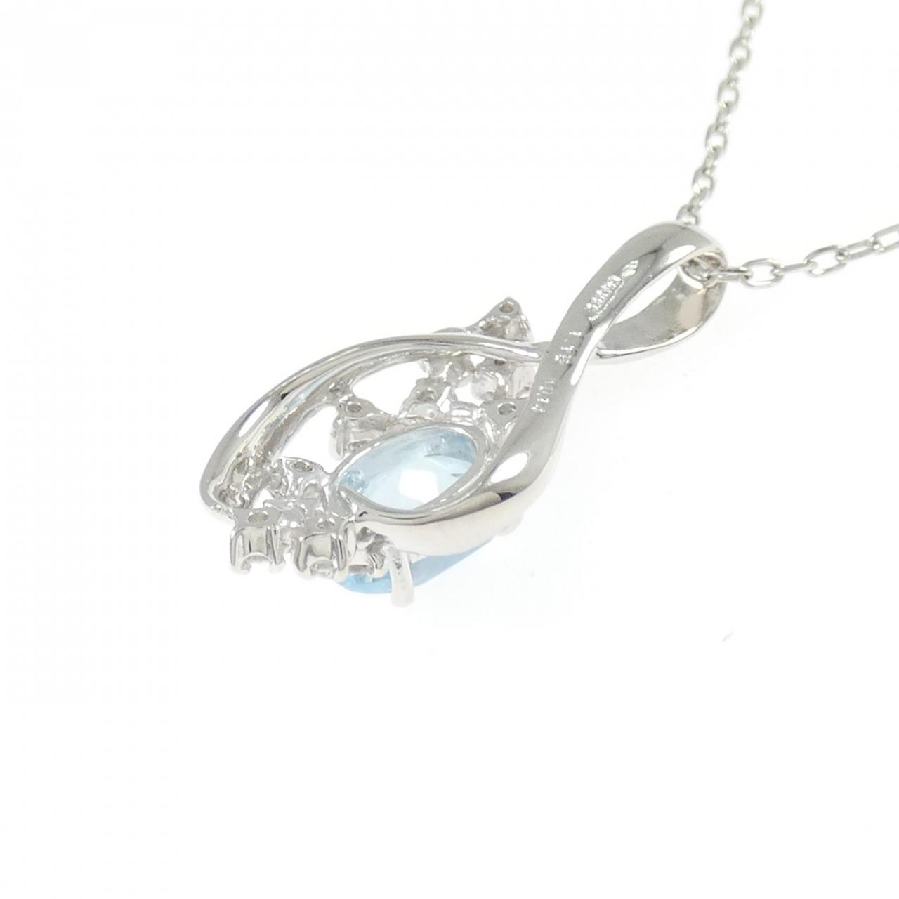 PT900/PT850 ブルートパーズ ネックレス 1.15CT - Used A (270-004-346 