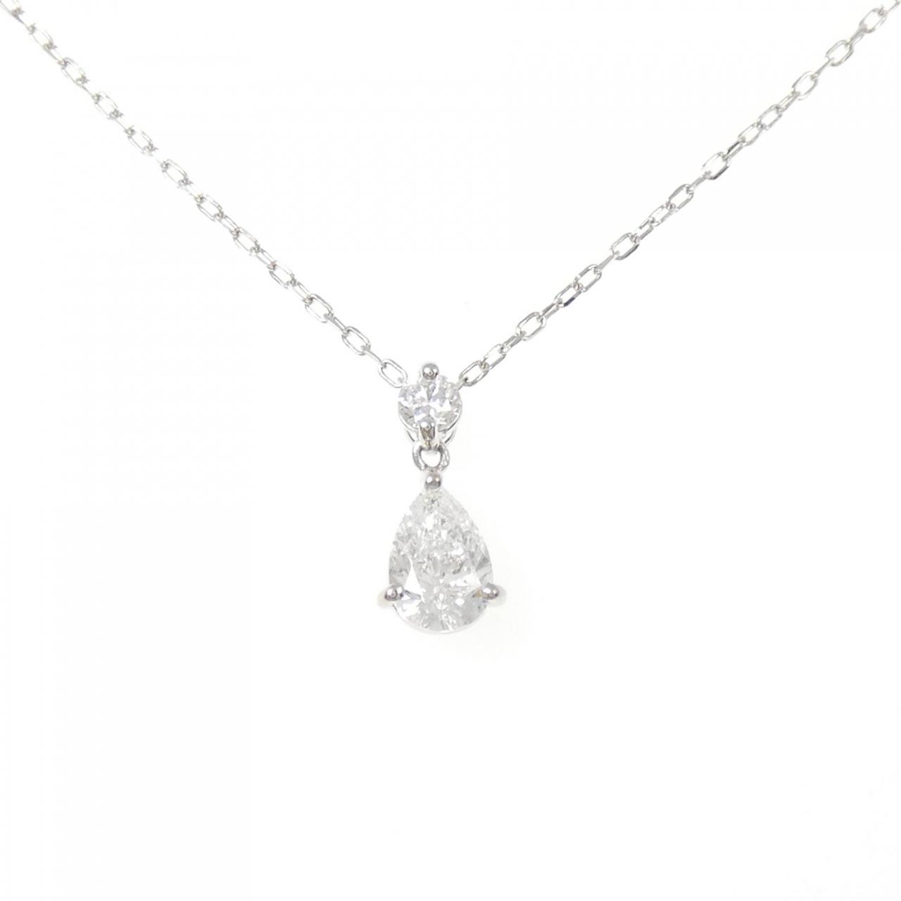 PT900/PT850 ダイヤモンド ネックレス 0.516CT F SI2 ペアシェイプ | MOLTS