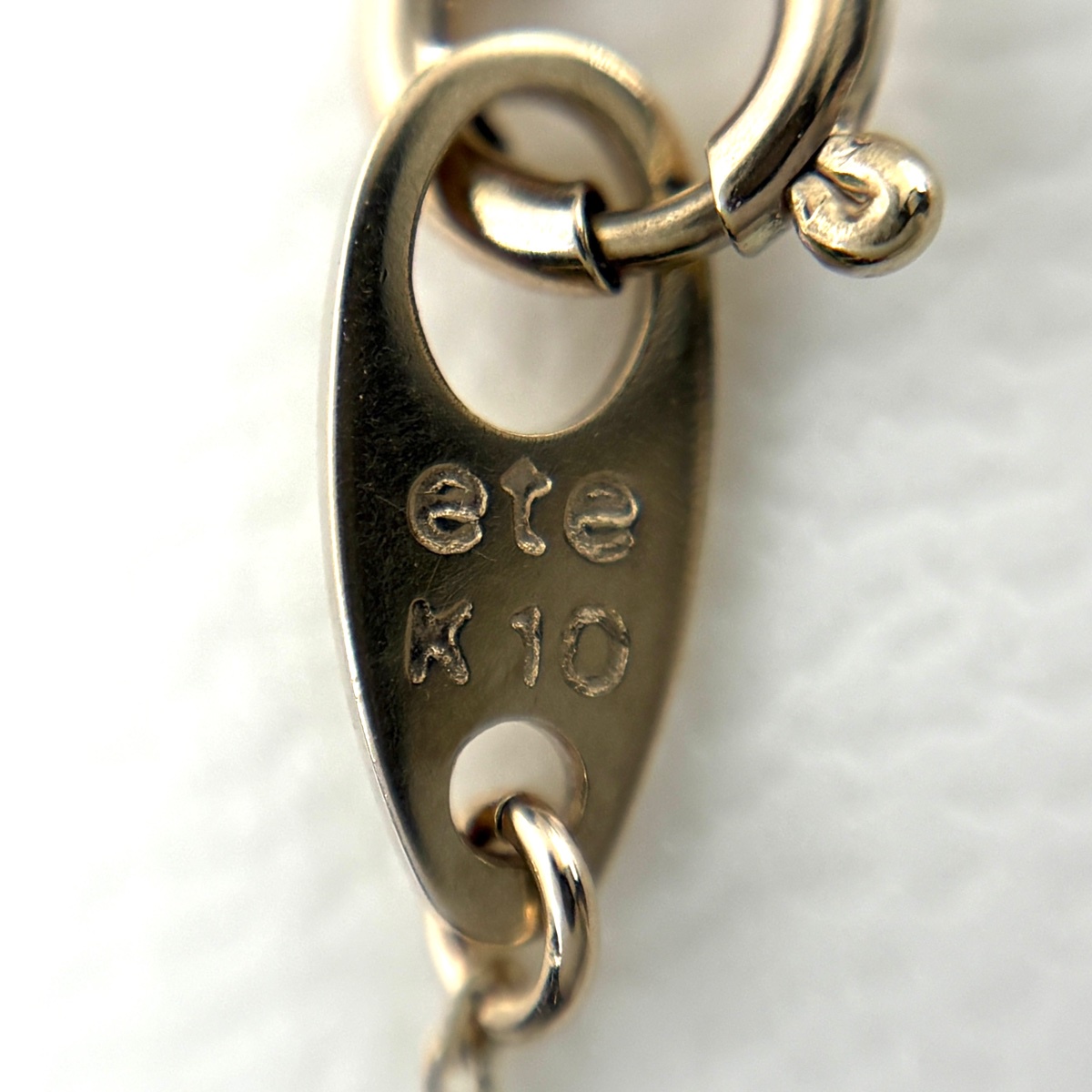 エテ ete パール デザインネックレス YG イエローゴールド ペンダント