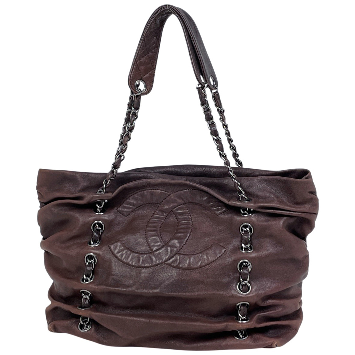 シャネル CHANEL ココマーク チェーン トートバッグ ショルダーバッグ