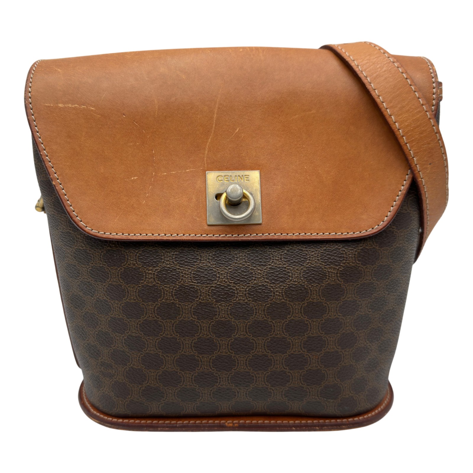 セリーヌ CELINE マカダム ショルダーバッグ ショルダーバッグ - Used