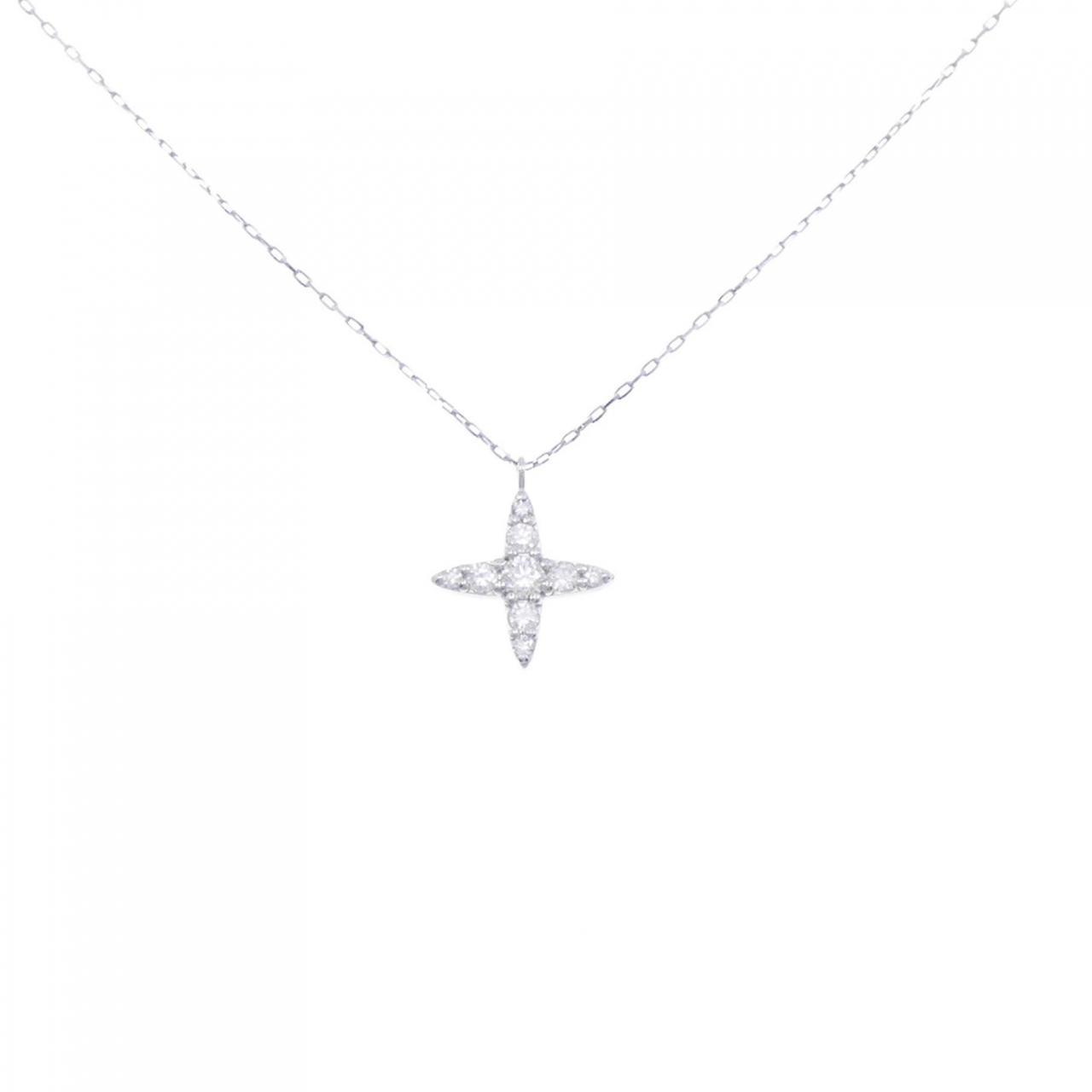 リメイク】PT ダイヤモンド ネックレス 0.15CT - 未使用品 (270-003 