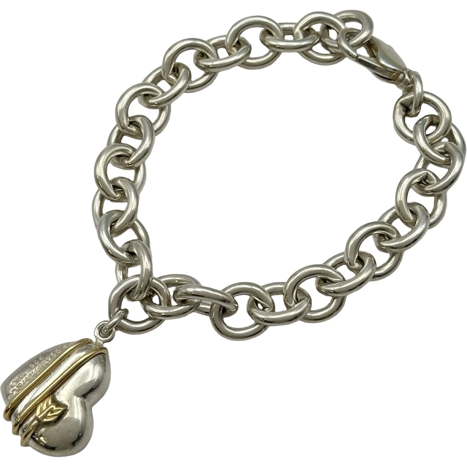 ティファニー TIFFANY＆CO ハートアンドアローコンビブレスレット 