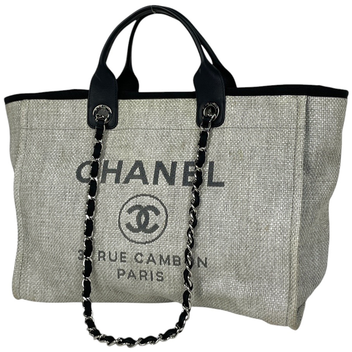 シャネル CHANEL ドーヴィルライン チェーン トートバッグ 2WAY 