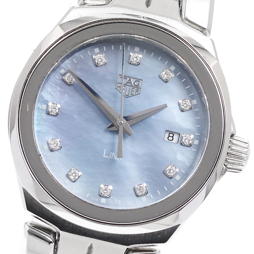 タグホイヤー TAG HEUER WBC1313 リンク 12Pダイヤ ブルーシェル文字盤