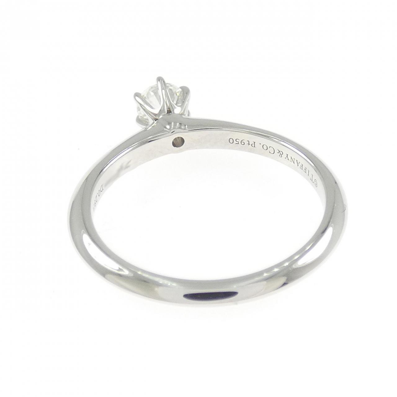 ティファニー クラシックソリティア リング 0.28CT F VVS2 3EXT - Used 