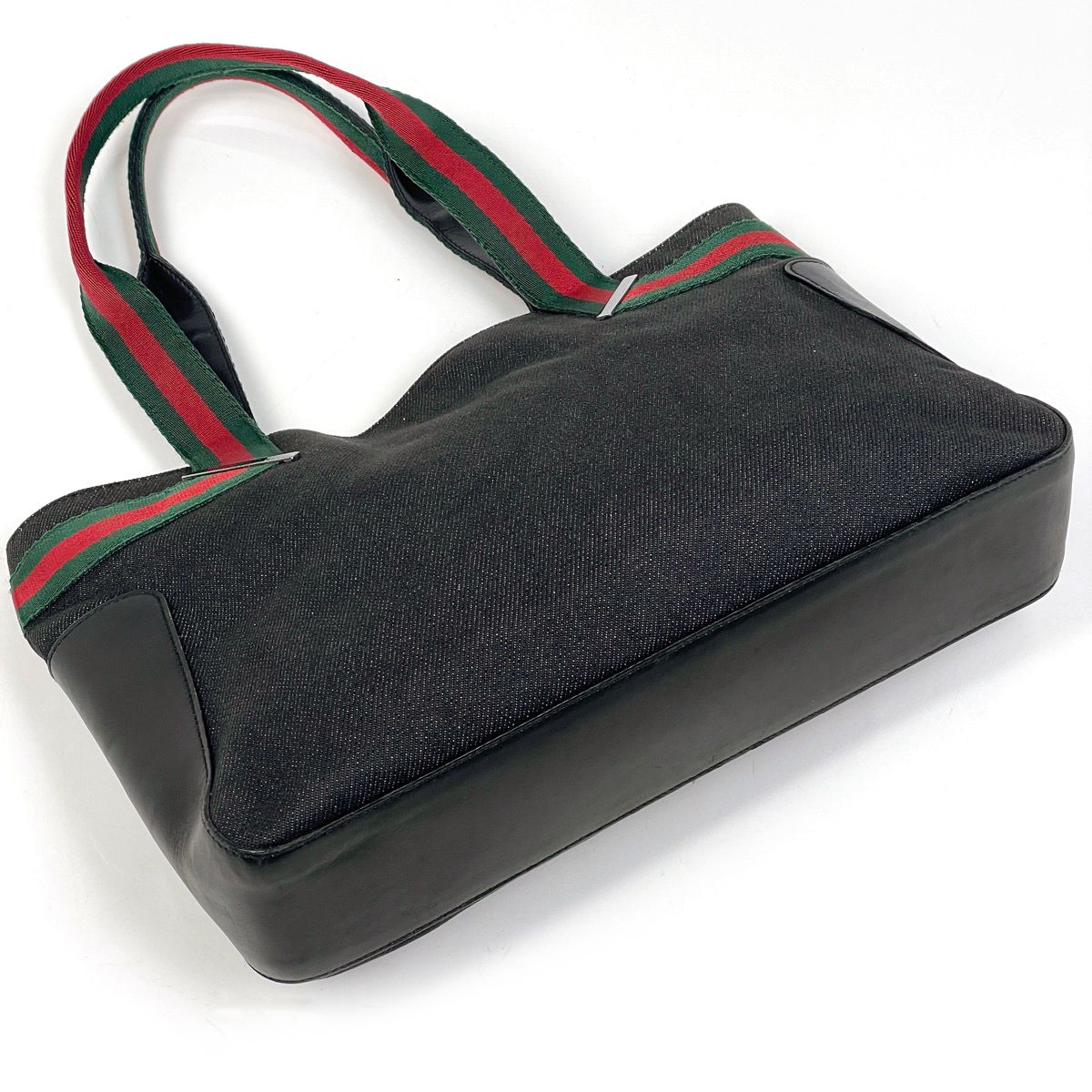 グッチ GUCCI ロゴ トートバッグ シェリーライン ウェブ トート