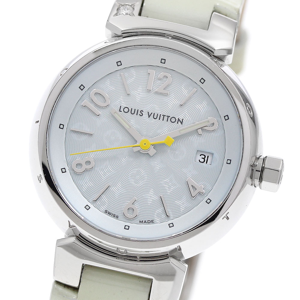 Louis Vuitton LOUIS VUITTON Q121V Tambour Date Quartz Women