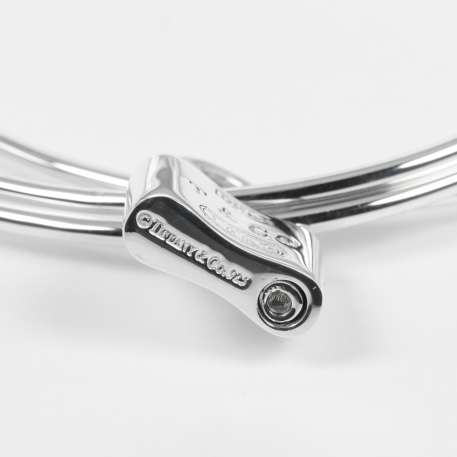 ティファニー TIFFANY&Co. 1837 バングル カデナチャーム 3連 シルバー