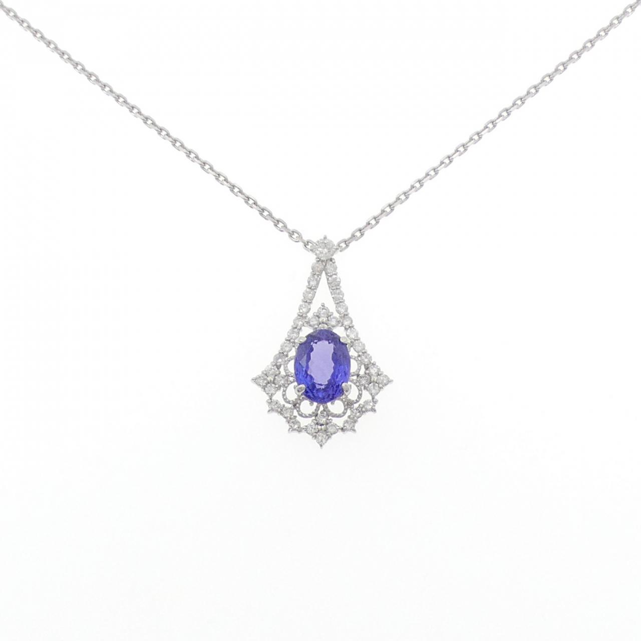 PT900/PT850 タンザナイト ネックレス 4.362CT | MOLTS