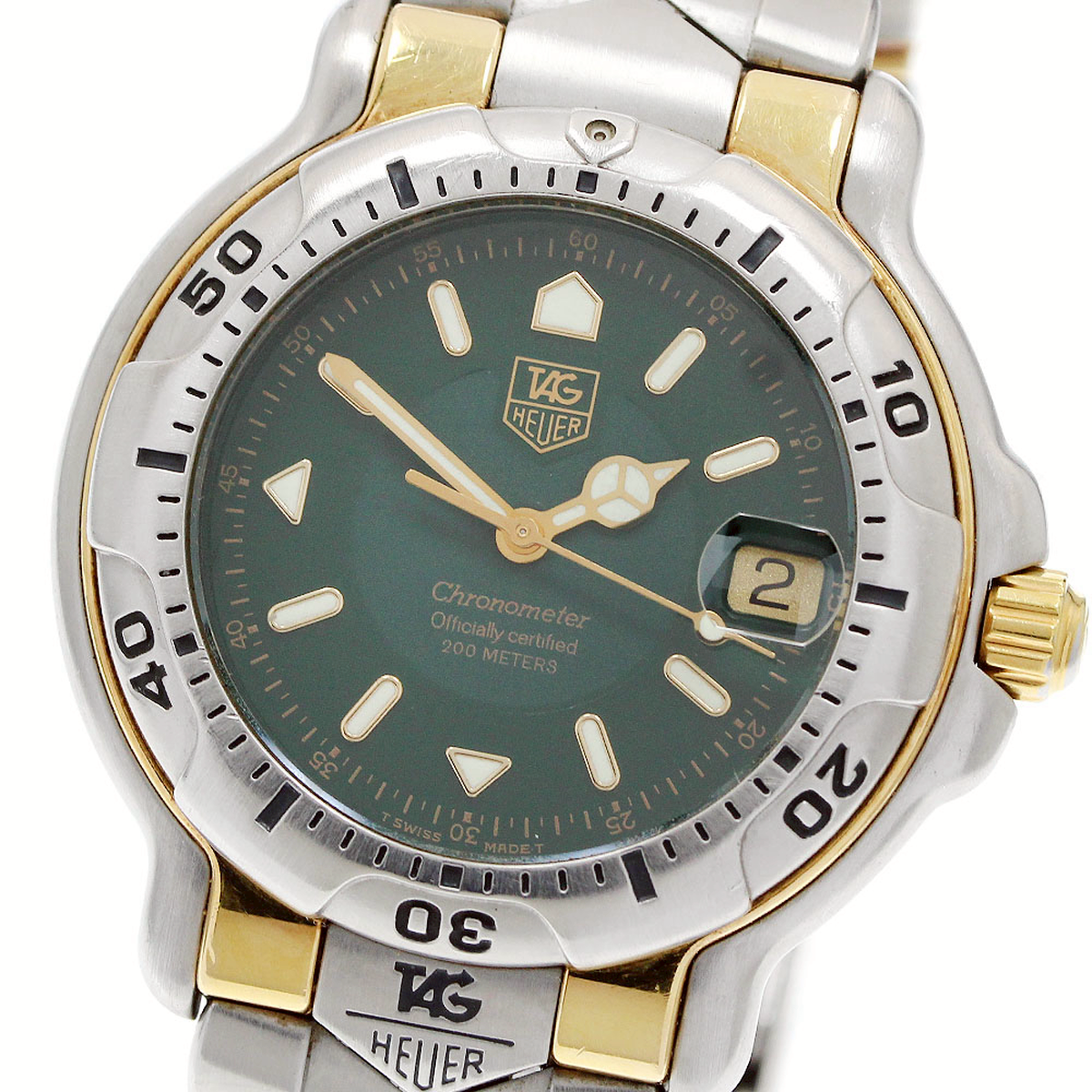 中古TAG HEUERタグホイヤー 6000 デイトWH1153-K1 クォーツ タグホイヤー TAG HEUER WH5153-K1 6000シリーズ クロノメーター