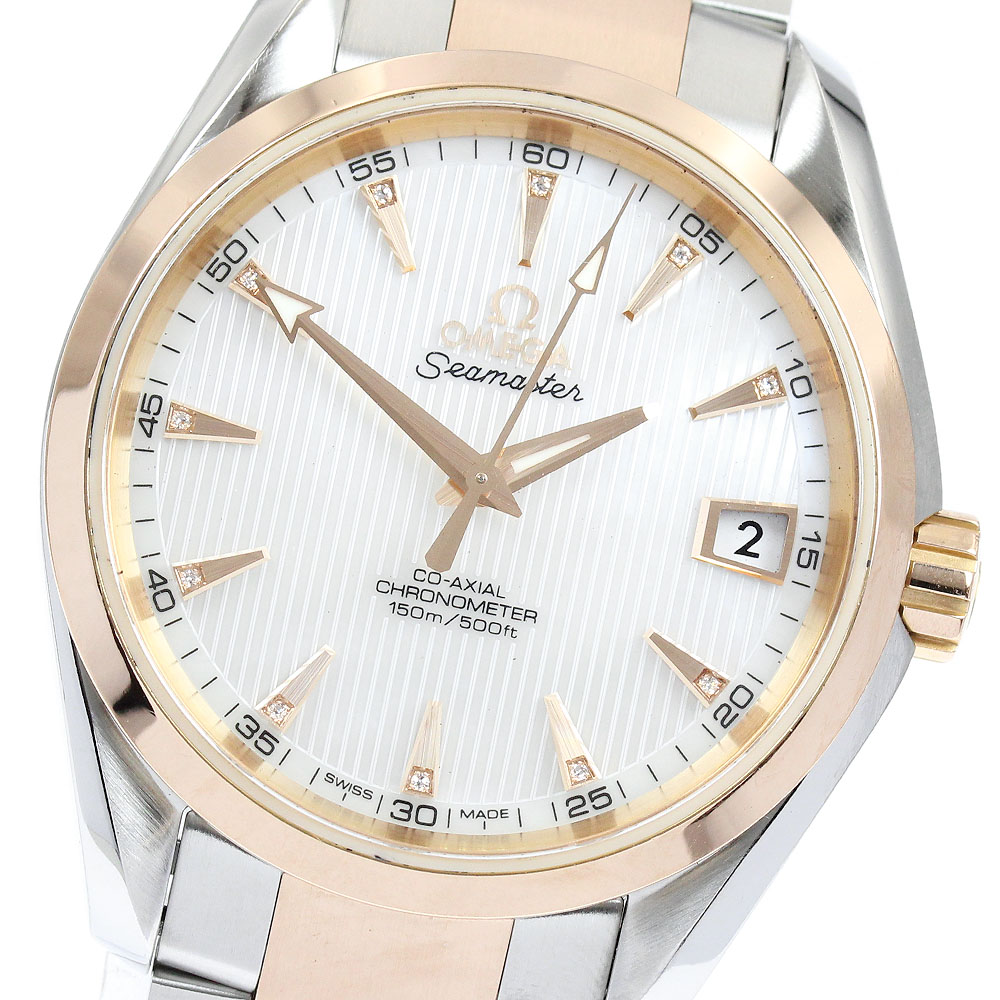 オメガ OMEGA シーマスター200 デイト YGベゼル クォーツ メンズ