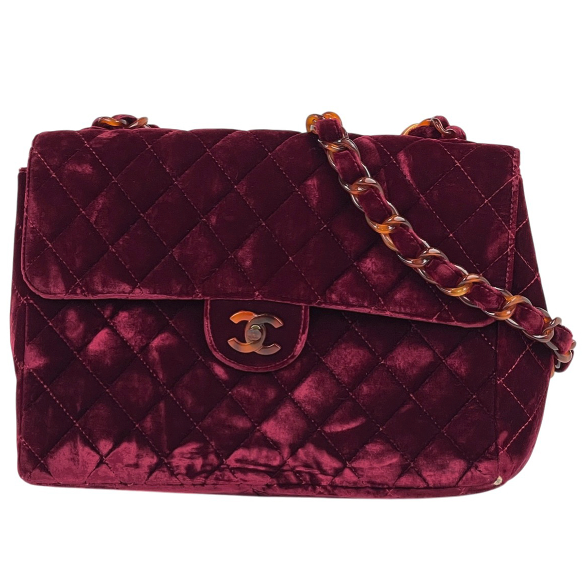 シャネル CHANEL Vステッチ チェーン ショルダーバッグ ココマーク 