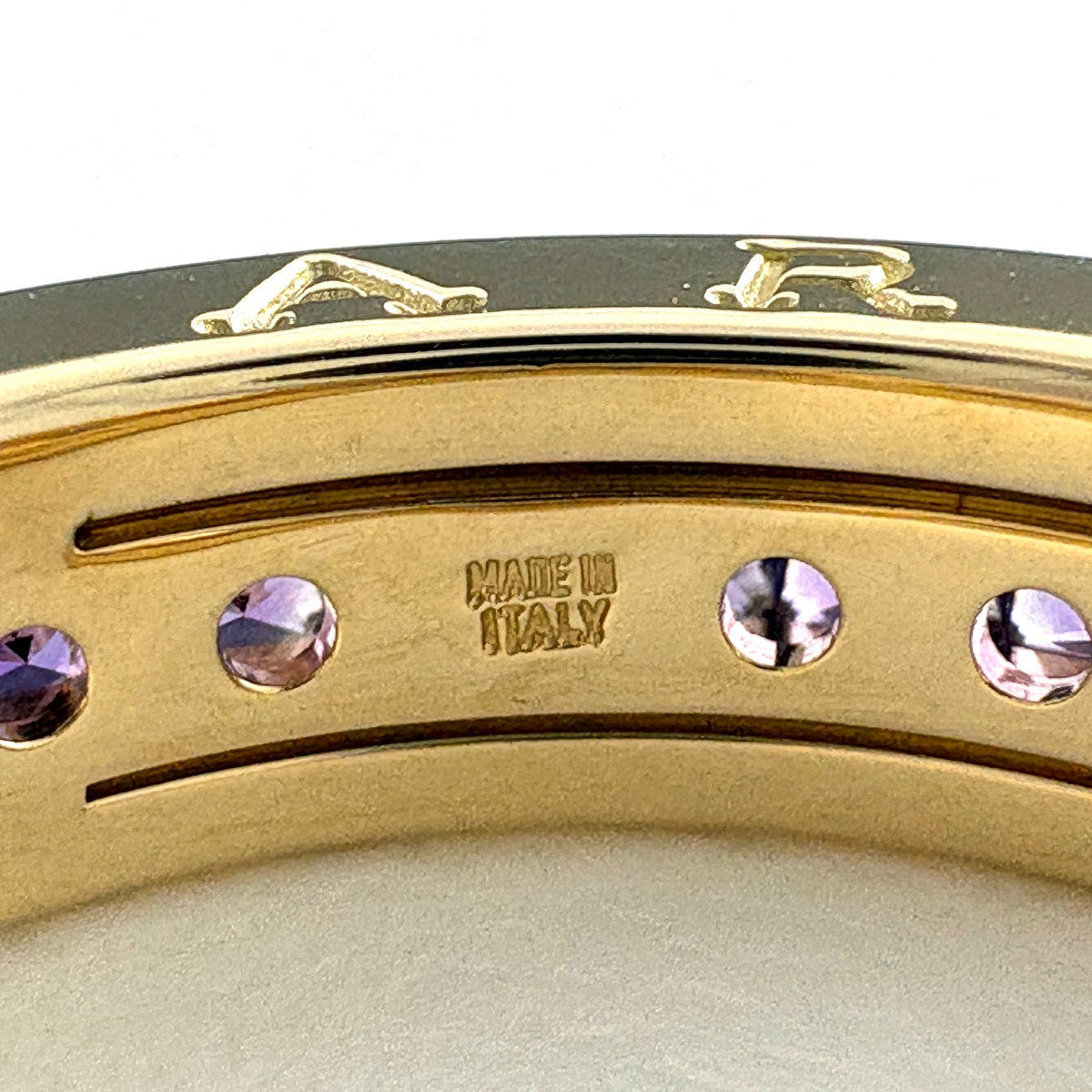 ブルガリ BVLGARI ビーゼロワン リング YG イエローゴールド 指輪 B 