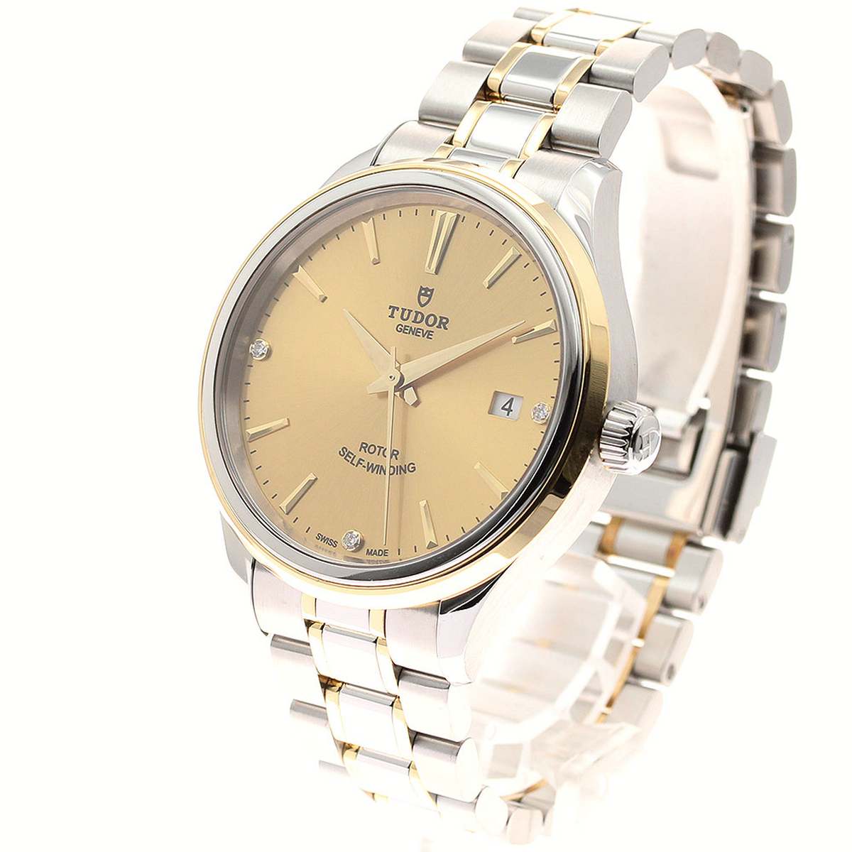 チュードル TUDOR 12503 スタイル デイト 3Pダイヤモンド 自動巻き 