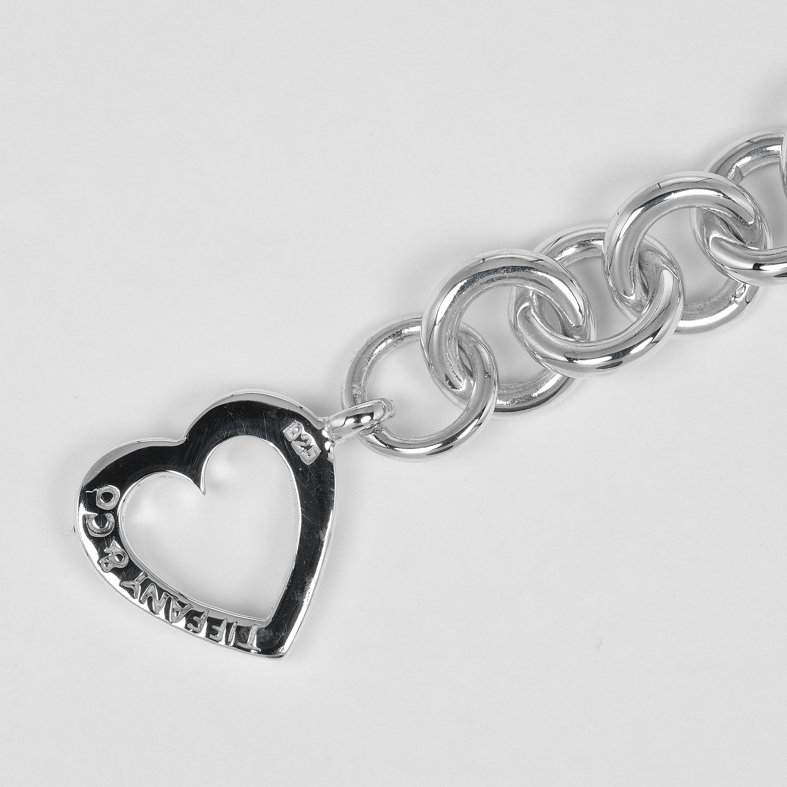 極美品 オールドティファニー ハート トグル ブレスレット シルバー925 極美品 オールドティファニー ハート トグル ブレスレット シルバー925